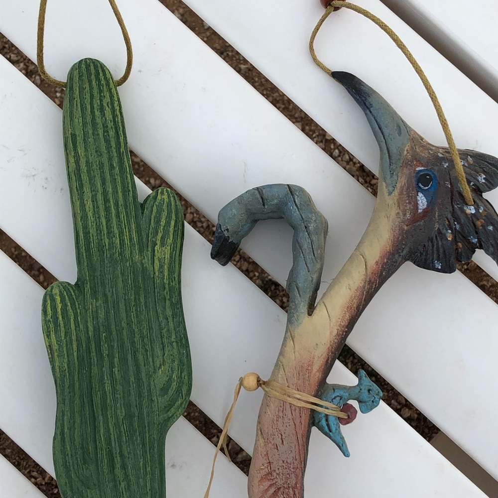 🌵 SOUTHWEST 🌵 Cactus & Roadrunner backscratchers
